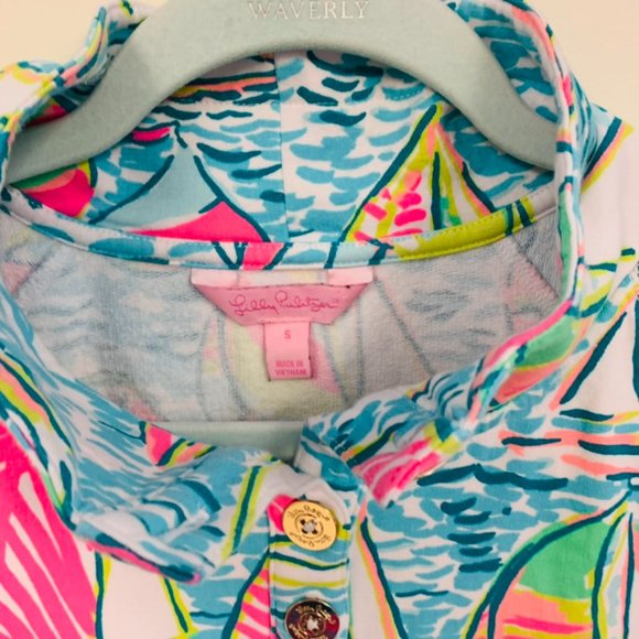 🦄Lilly Pulitzer You Gotta Regatta Popover size S - Picture 4 of 5